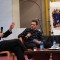 Sergio Chiamparino risponde alle domande durante l'incontro dell'Università del Dialogo