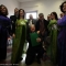 Il Sindaco Chiamparino e Angelo Benessia scherzano con le danzatrici di Teatro Orfeo