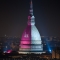 La Mole illuminata di rosa