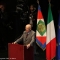 Il Presidente della Repubblica Giorgio Napolitano sul palco del Regio