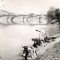 Mario Gabinio: Torino, lavandaie sul Po, sponda destra a monte di ponte Vittorio Enamuele I - 1930 ca