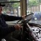 Un'autista dell'autobus a due piani di Italia 61