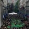 Un momento della parata in via Roma
