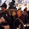 Le fanfare in piazza Palazzo di Città