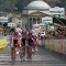L'arrivo della tappa in piazza Vittorio