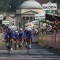 L'arrivo della tappa in piazza Vittorio