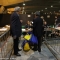 I presidenti di seggio consegnano i plichi elettorali al V padiglione di Torino Esposizioni