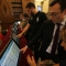 I monitor touch screen in Sala Colonne