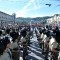 I bersaglieri in piazza Vittorio Veneto