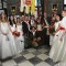 Foto di gruppo in Sala Marmi con le spose di San Giovanni