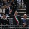 In tribuna con il Sindaco Piero Fassino e il presidente della Provincia di Torino Antonio Saitta, i generali Lo Sardo e Gallitelli 
