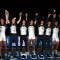 La premiazione dell'equipaggio dell'Università, vincitore della XV Rowing Regatta