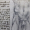 Leonardo da Vinci - Studio di tronco e gambe virili