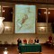 Un momento della conferenza stampa nella sala del Senato, a Palazzo Madama
