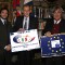 L’Assessore allo Sport e Tempo Libero, Stefano Gallo, il Sindaco Piero Fassino e il Presidente dell’Aces Europe 'Federation for the Associations of the European Capitals and Cities of Sport', Gian Francesco Lupattelli.