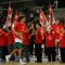 I campioni del basket entrano in campo salutando gli Atleti di Special Olympics Italia