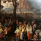 Villaggio con figure in una strada o piazza, Jan Brueghel il Vecchio detto dei Velluti