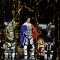Il podio finale che vede 1° Bizouard, 2° Melero e 3° Podmol