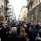 Un momento della cerimonia in via Saluzzo