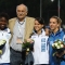 Il podio dei 100 mt femminili, Amidei Martina, Alloh Audrey e Draisci Ilenia