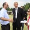 Don Mauro Mergola dell'oratorio salesiano San Luigi, il Sindaco Piero Fassino e Elide Tisi, Assessore alle Politiche sociali