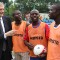 Il sindaco con alcuni giocatori del torneo di calcetto