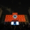 Le proiezioni sulla facciata di Palazzo Civico