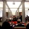 Un momento della consegna ufficiale in Sala delle Colonne