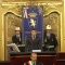Il Presidente del Consiglio Comunale, Giovanni Maria Ferraris e il Sindaco Piero Fassino in Sala Rossa