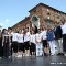 Gli atleti premiati sul palco di piazza Castello