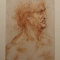 Leonardo da Vinci - Testa virile di profilo incoronata di alloro -1506-1510 circa