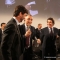 Francesco Marino scambia battute con i presidenti di Juve e Toro
