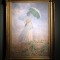 Studio di figura en plein air: donna con parasole girata verso destra, 1886