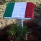 Il Tricolore copre la targa in memoria di Vito Scafidi