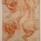 Leonardo da Vinci, Studi delle zampe posteriori di un cavallo, circa 1508