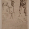 Leonardo da Vinci, Nudi per la battaglia di Anghiari e altri studi di figura, circa 1505