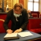 Bertrand Audoin firma il protocollo internazionale della dichiarazione di Parigi