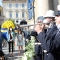 Il trombettiere della banda musicale del Corpo di Polizia Municipale della Città di Torino suona il Silenzio