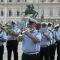 La Banda Musicale del Corpo di Polizia Municipale suona in piazza Castello