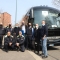 L'Assessore Tresso con gli autisti volontari di GTT e la Protezione Civile Comunale