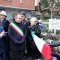 Cerimonia di scoprimento della targa commemorativa nel luogo del crollo della gru di via Genova