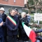 Cerimonia di scoprimento della targa commemorativa nel luogo del crollo della gru di via Genova