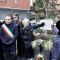 Cerimonia di scoprimento della targa commemorativa nel luogo del crollo della gru di via Genova