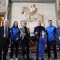 Palazzo Civico - Grand Prix FIE Trofeo Inalpi - Volpi e Garozzo consegnano il fioretto alla Città di Torino