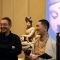 Kodo Nishimura e Davide Quadrio , direttore di MAO Museo d'Arte Orientale
