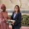 Michela Favaro con la consigliera municipale alla cooperazione decentrata Fatou War