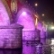 Ponte Isabella illuminato di rosa per il Giro d'Italia