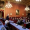 Un momento della  cerimonia collettiva per l’acquisto della cittadinanza italiana che si è svolta in Sala Rossa
