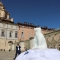 Un orso di ghiaccio in piazza Castello - Simbolo della giornata della terra di Torino 2024