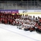 Il podio dell'Hockey femminile: Repubblica Ceca - Canada - Giappone